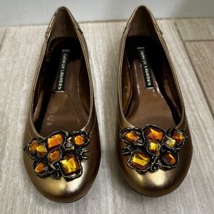 Bronze Metallic Flats